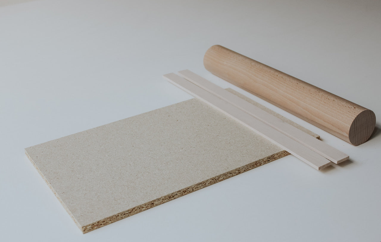 Pottery starter kit: Slats, Board and Rolling Pin