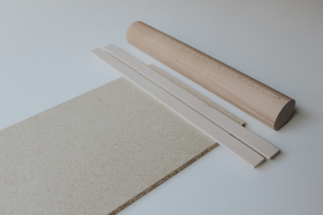 Pottery starter kit: Slats, Board and Rolling Pin
