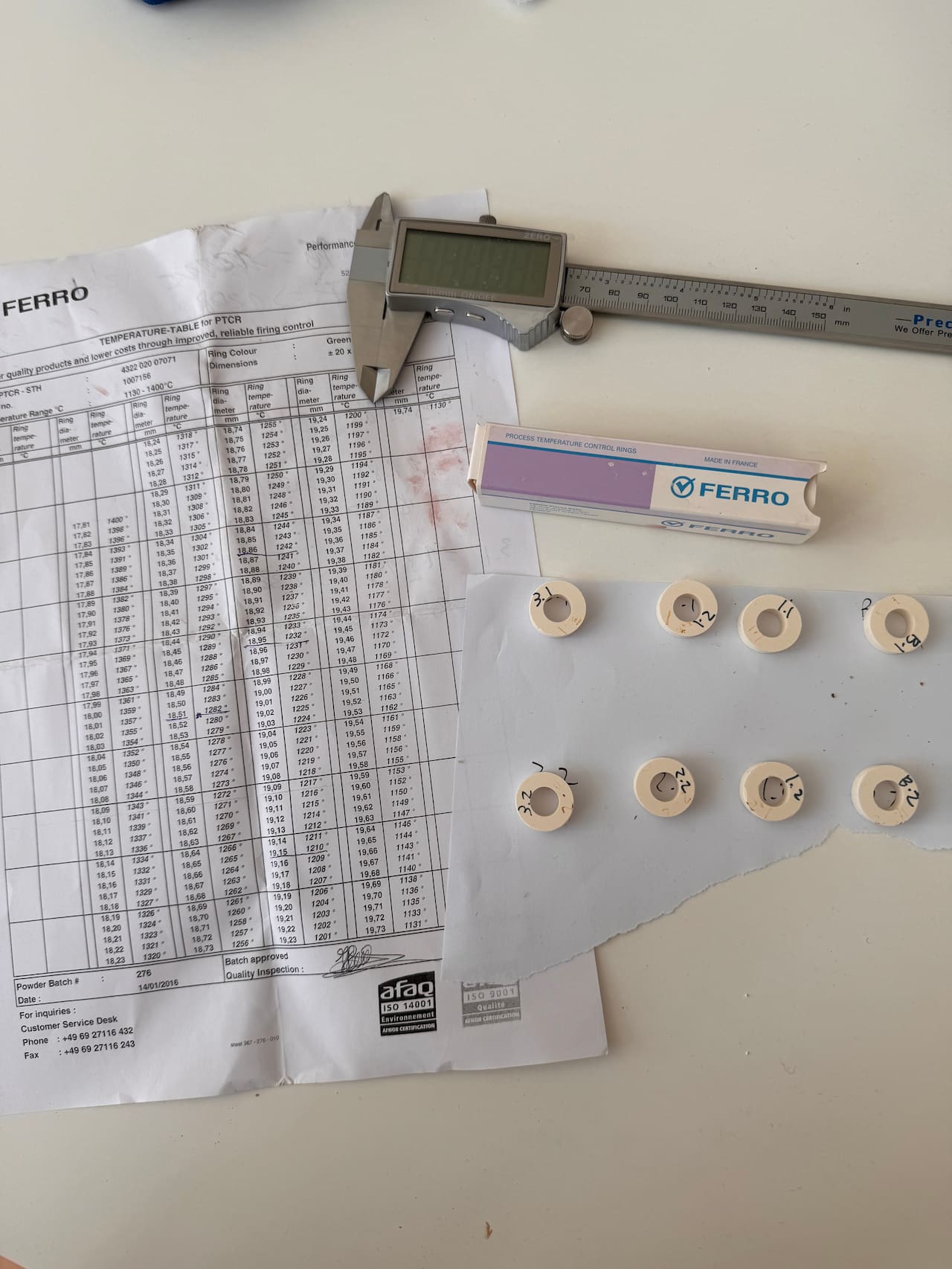 Understanding your kiln: how to measure heat variations in an electric kiln with PTCR (process temperature control rings)