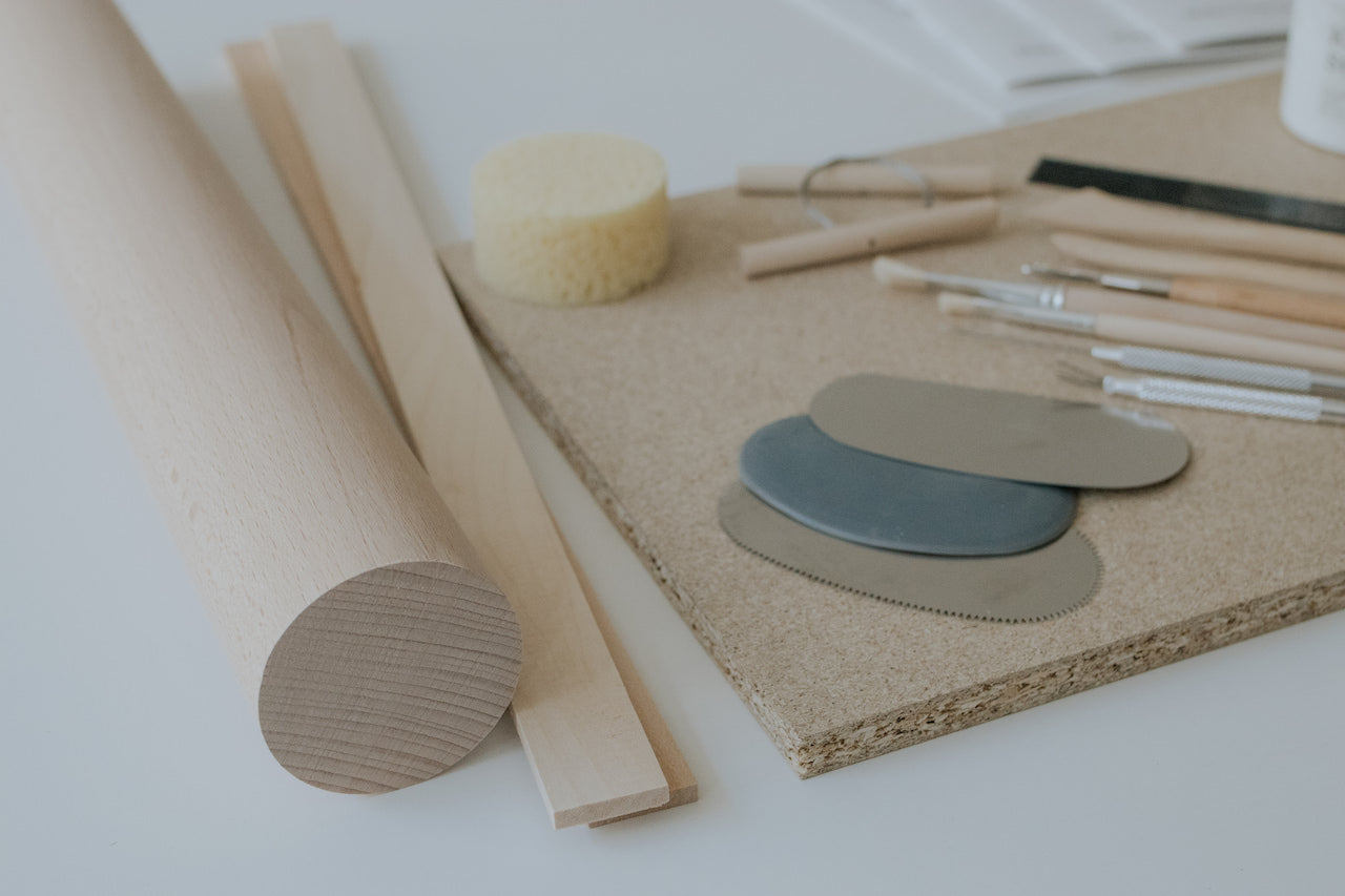 Kleistone Studio Pottery Starter Kit With 4 Project Instructions