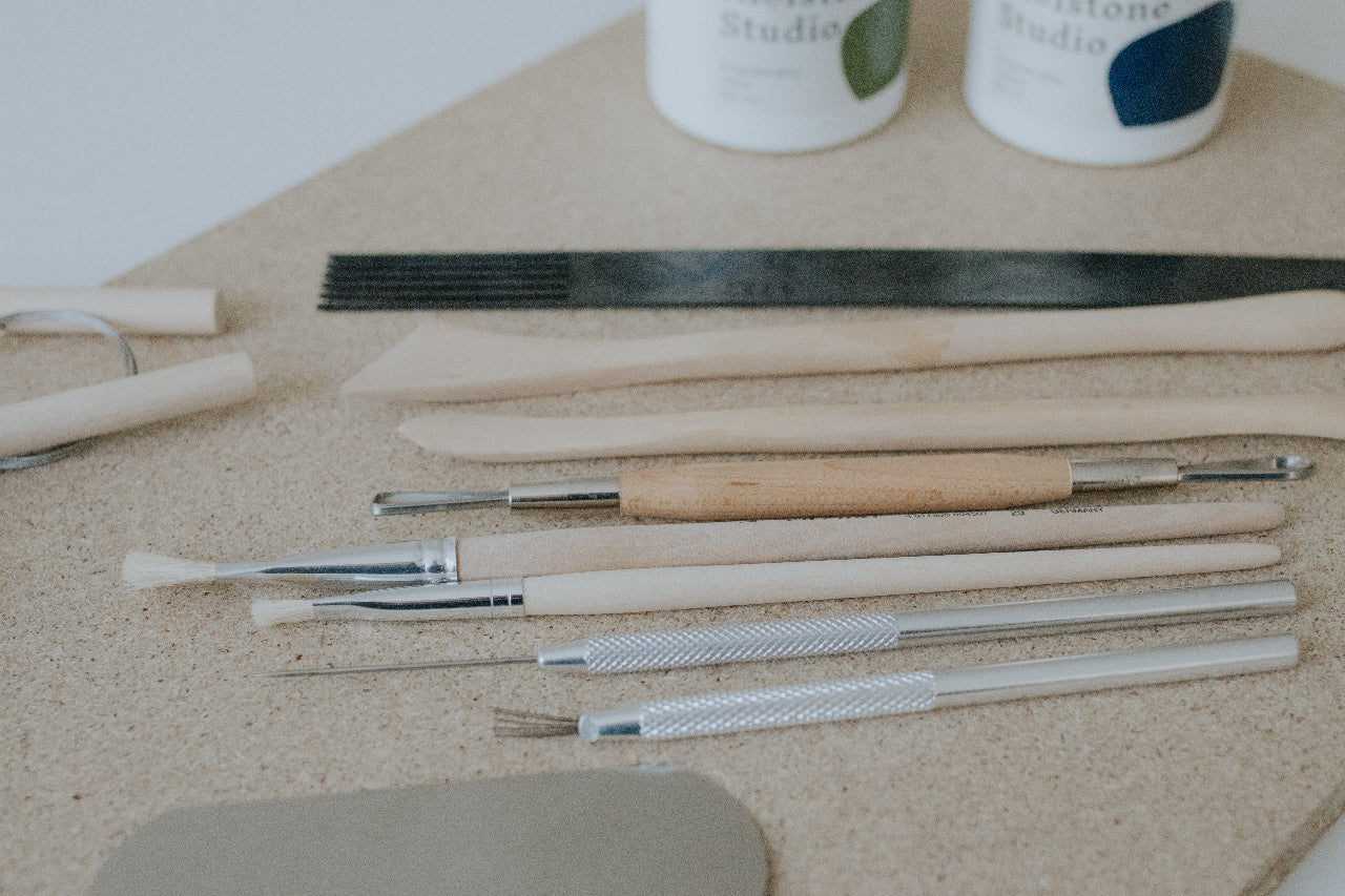 Kleistone Studio Pottery Starter Kit With 4 Project Instructions