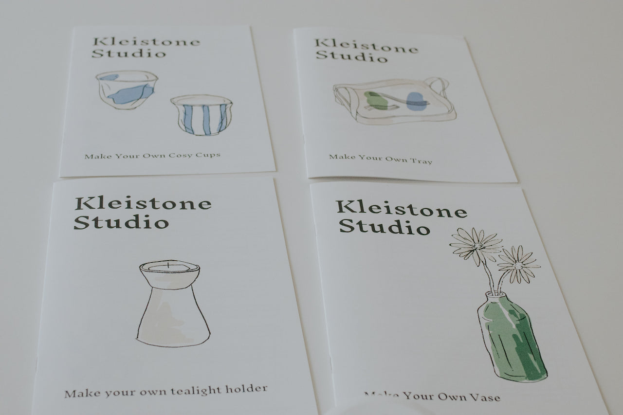 Kleistone Studio Pottery Starter Kit With 4 Project Instructions