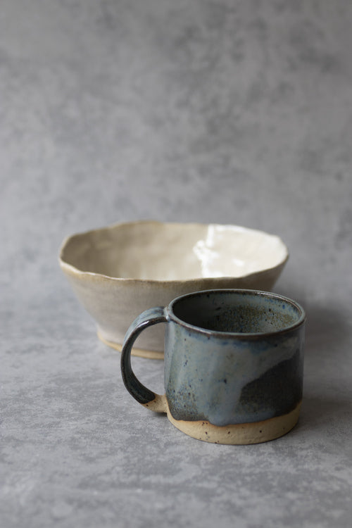 handmade mug and bowl