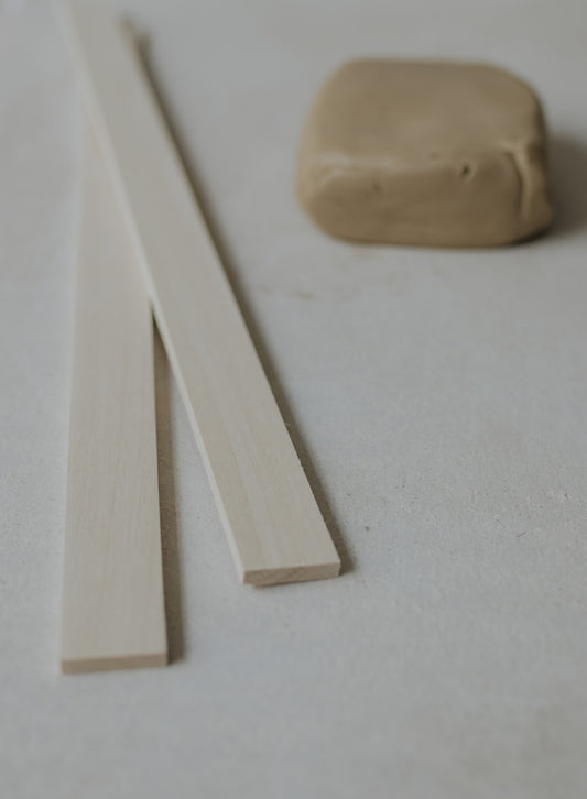 Wooden Slats for clay (0,5 cm thick wooden sticks)