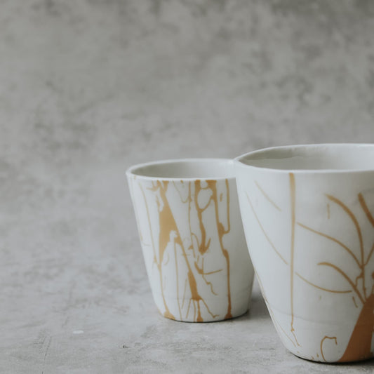 Slip casting with porcelain
